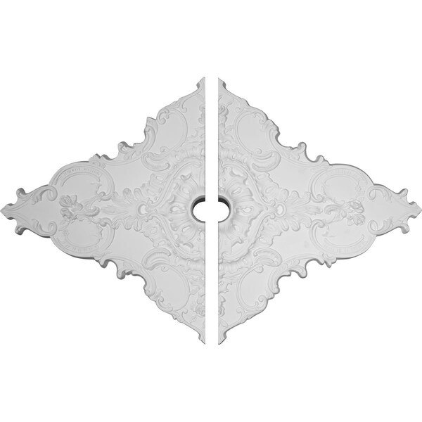 Ekena Millwork Melchor Diamond Ceiling Medallion, 67 1/4"W x 43 3/8"H x 4"ID x 2"P CM70X43ML2 - main